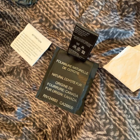 Rud by Rudsak Women's Jasmine Down Coat with Coyote Fur Hood Trim • Large - Picture 8 of 9